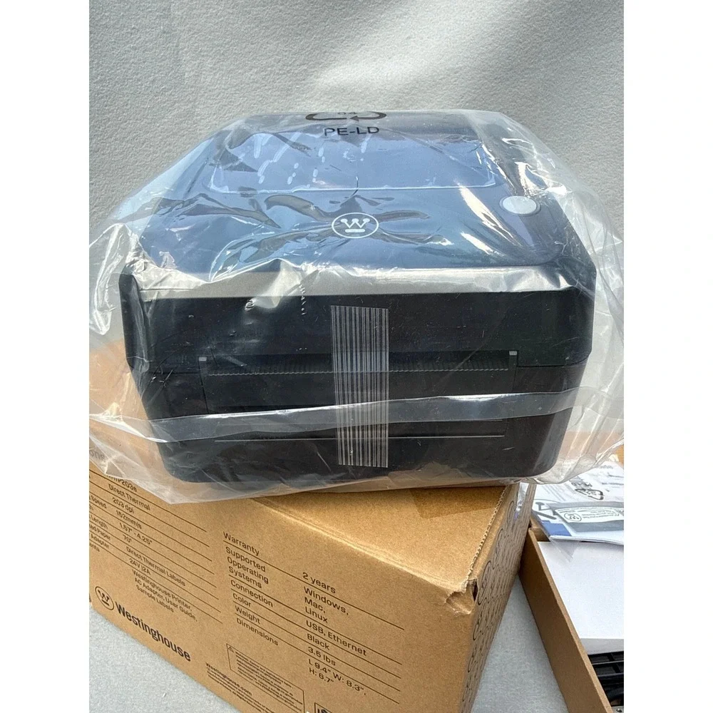 Westinghouse WHTP203e Thermal Label Printer USB 4x6 Reseller Office New Open Box